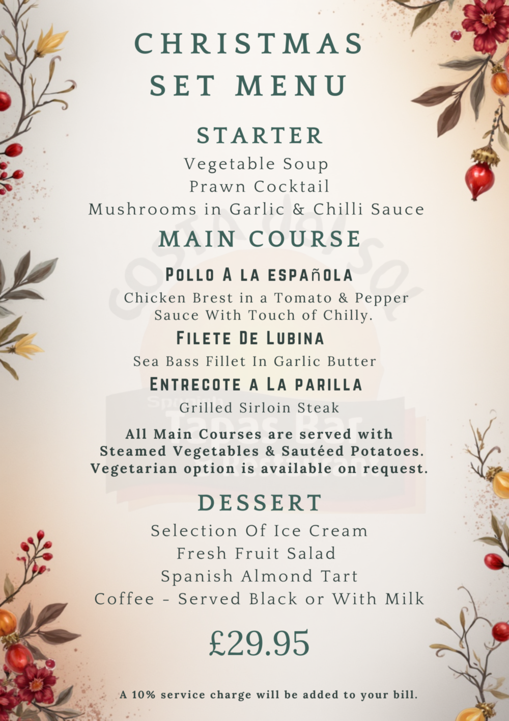 Christmas Menu
